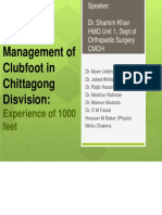 Ponseti Management of Clubfoot in Chittagong Disvision