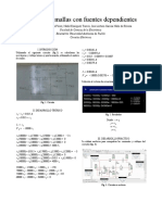 Análisis de mallas con fuentes dependientes utilizando Mathematica y Multisim