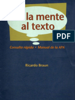 De La Mente Al Texto