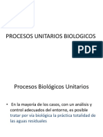Procesos biológicos unitarios del agua residual
