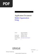 Application Document: Multi-Organization Setup