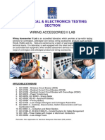 Electrical & Electronics Testing Section: Wiring Accessories Ii Lab