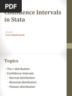 STATA Confidence - Intervals