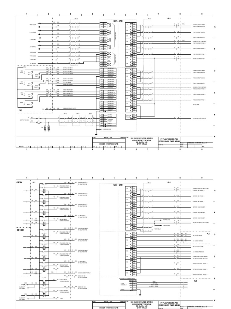 LPB Diagram for 500kV Substation | PDF | Population Genetics