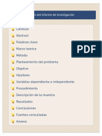 Partes Del Informe de Investigacion