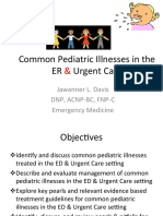 Common Pediatric Illnesses in The Er Urgent