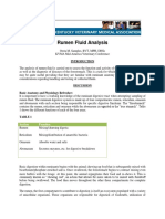 Fluid ruminant analysis