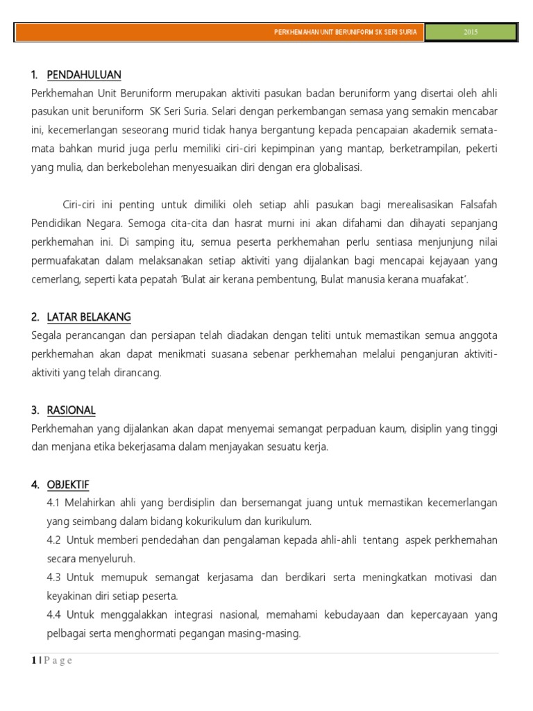 Kertas Kerja Camping 2015 Pdf