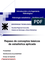 IH - Hidrología Estadística - Idf-2013 - U4