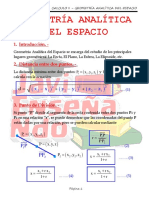 Geometria Analitica Del Espacio - 2 Tema PDF