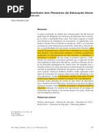 80 Anos Do Manifesto Da Educação Nova