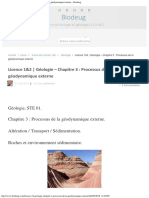 Licence 12 Géologie - Chapitre 3 Processus de La Géodynamique Externe - Biode