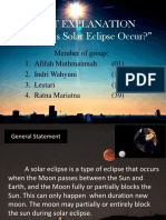 How Does Solar Eclipse Occur