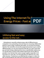 Using The Internet To Compare Energy Prices