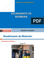  Recebimento de Materiais