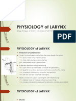 Physiology of Larynx: DR Eggi Erlangga, DR Beatrice Tanudjaja, DR Fiqih Fakhriana K
