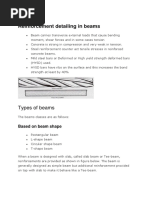 Reinforcement Detailing in Beams