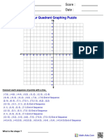 Graphing Four Ordered Puzzle PDF