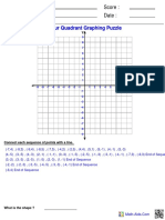 Graphing Four Ordered Puzzle PDF