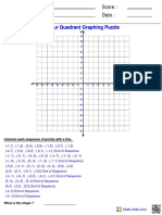 Graphing Four Ordered Puzzle PDF