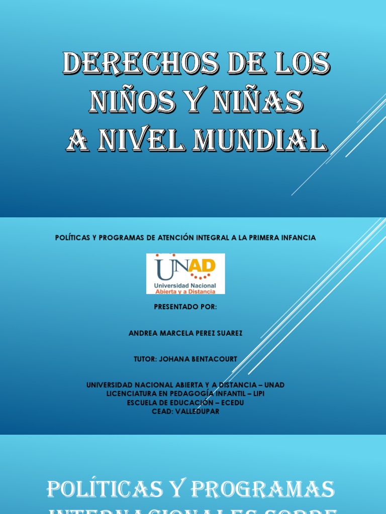 Políticas de Educación en la Primera Infancia | PDF | Unicef | Derechos ...