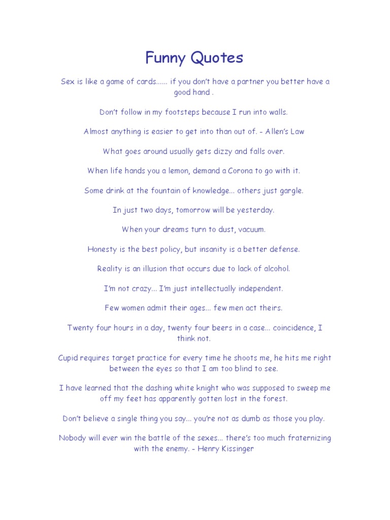 Funny Quotes PDF