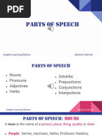 1.1 Parts of Speech Classroom Presentation