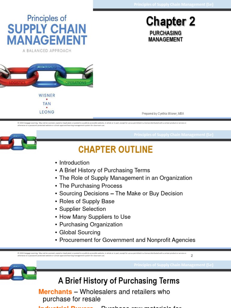 Supply Chain Management Chapter 2 | PDF | Revenue | Supply Chain Management