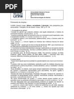 Fichamento Gênero Sexualidade e Educação