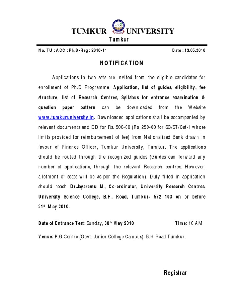 Notification | PDF