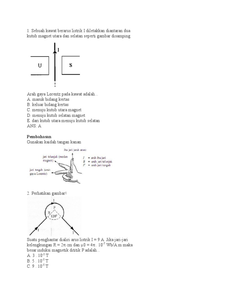 Bank Soal Medan Magnet C