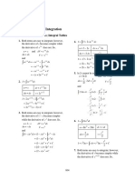 Additional Topics in Integration: 6.1 Integration by Parts Integral Tables