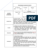 SOP 1 Pelaksanaan Validasi Data Mutu Rev