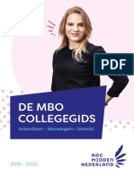 De Mbo Collegegids 2019 - 2020 Van ROC Midden Nederland Voor Amersfoort, Nieuwegein en Utrecht