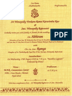 Abhiram Marriage Invitation