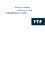 Review On Role of Biodiversity Conservation For Ecotourism and Sustainable Development