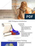 Introduction to and History of Philosophy Prof. Sam Bernales Jr.