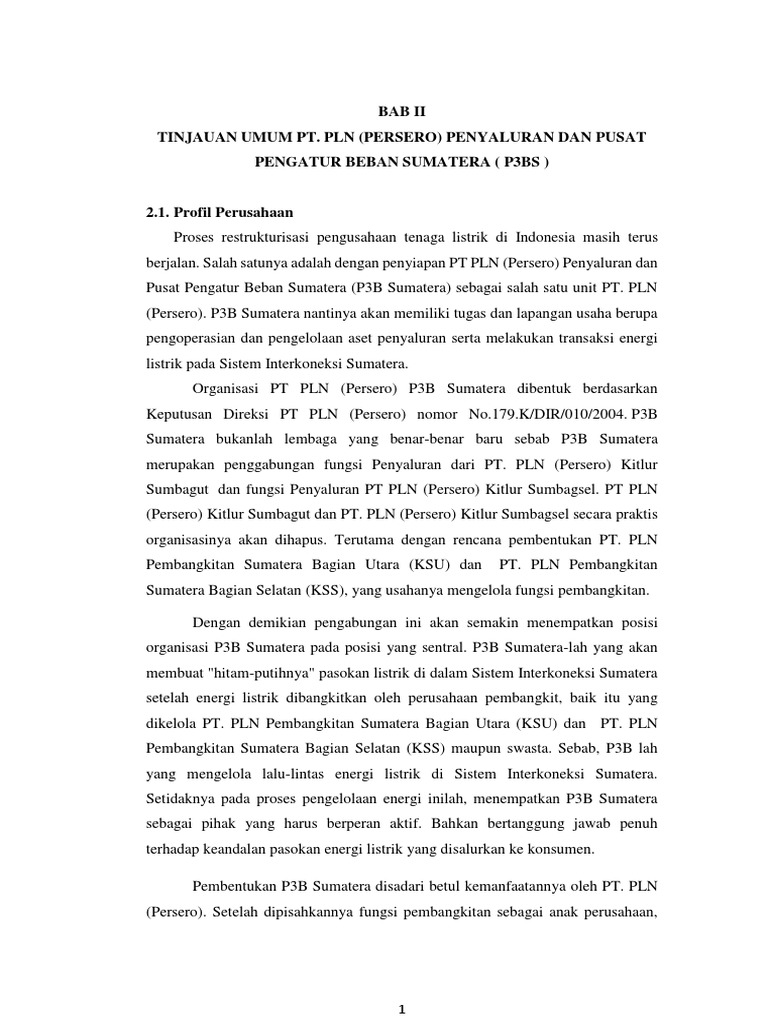 Tinjauan Umum PLN | PDF