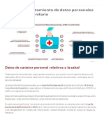 Guía tratamiento datos sanitarios