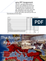 Roman Empire Power Point Assignment