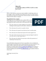 Terms and Conditions (1) : For The Provision To Cambridge Authors of PDF or Latex or Other Electronic Files of Their Books