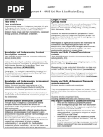 HASS Assignment 4 - HASS Unit Plan & Justification Essay Unit Plan