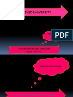 Sir Syed University: Presented BY