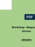 Workshop - Request For Service: January