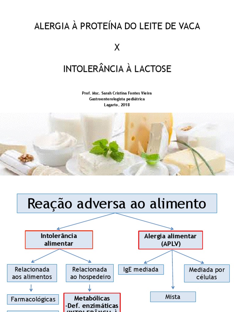 Alergia À Proteína Do Leite De Vaca X Intolerância À Lactose | Alergia