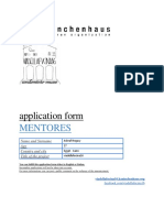 Mentores Application Form