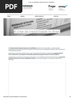 A crise da credibilidade