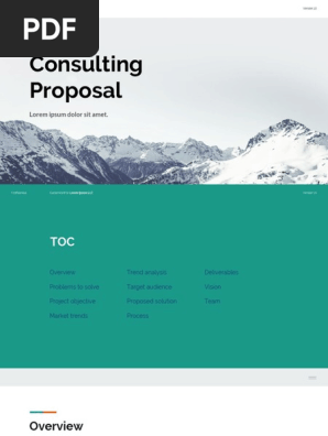 Consulting Proposal