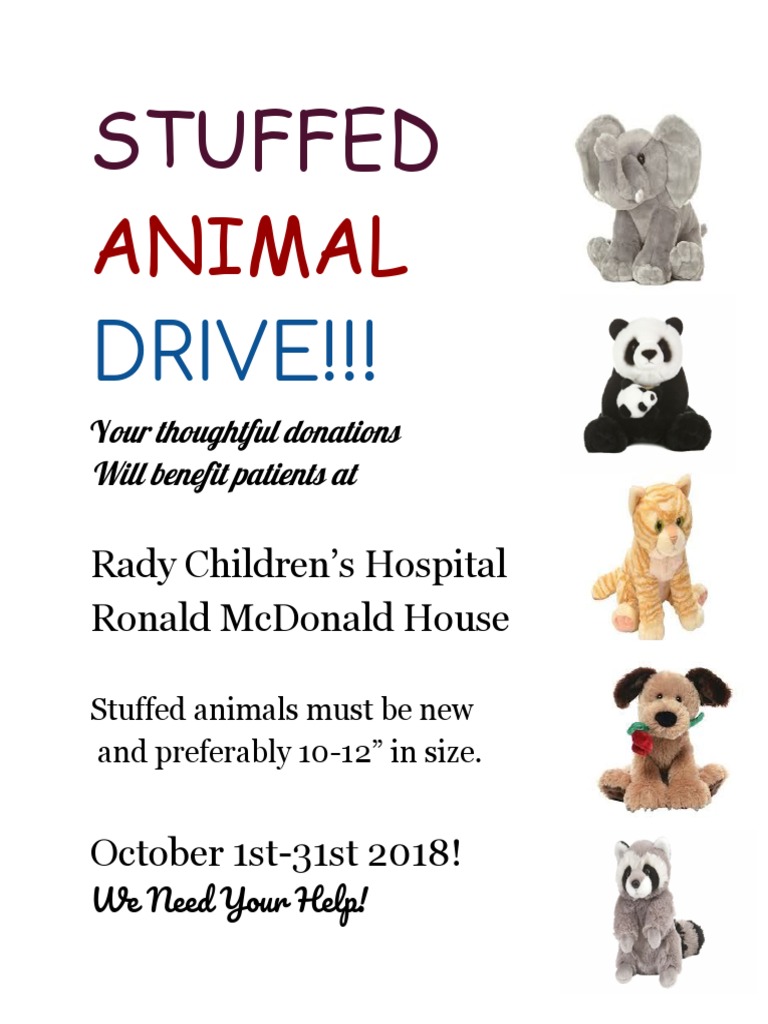 Stuffed Animal Drive Flyer Elliott PDF