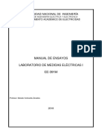 Manual de Ensayos Laboratorio de Medidas Eléctricas I EE-391M